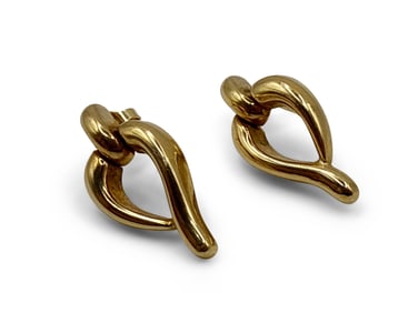 Pair of Italian 14K Yellow Gold Earrings