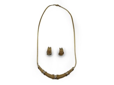 Italian 14K Diamond Jewelry Suite