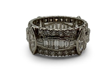 Platinum-set Diamond Cocktail Ring