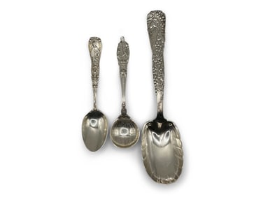 Three Tiffany & Co. Sterling Silver Spoons