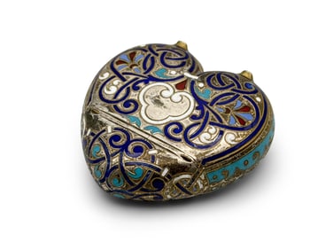 Russian Enameled Silver Box for Tiffany & Co.
