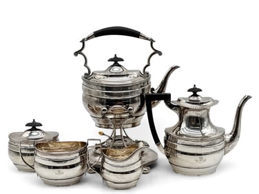 Ellis Jacob Greenburg Sterling Tea Set