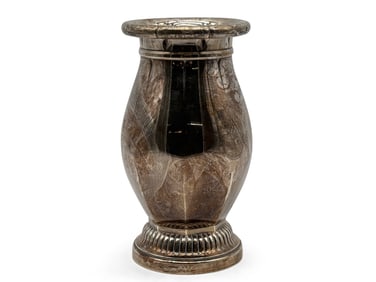 French Silver Art Nouveau Vase