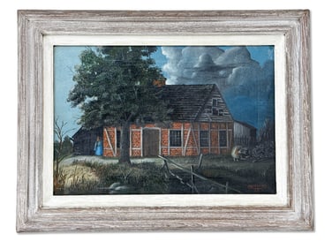 Frederick Papsdorf Oil/Canvas: Old Zimmerman House