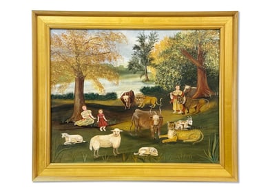 Carole O'Neill Oil/Canvas: Peaceable Kingdom