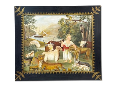 Carole O'Neill Oil/Panel: Peaceable Kingdom