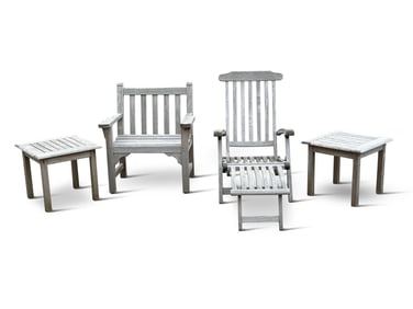 Four-Piece Kingsley Bate Teak Patio Grouping