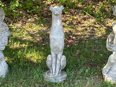 Cast Stone Garden Whippet