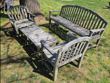 Five-Piece Kingsley Bate Teak Lounge Set