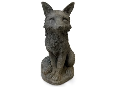 Cast Stone Garden Ornament: Fox