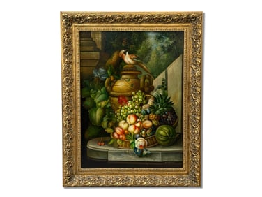 Decorator Gilt-Framed Classical Still Life