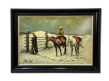 K. Montiel Oil/Canvas: Western Landscape