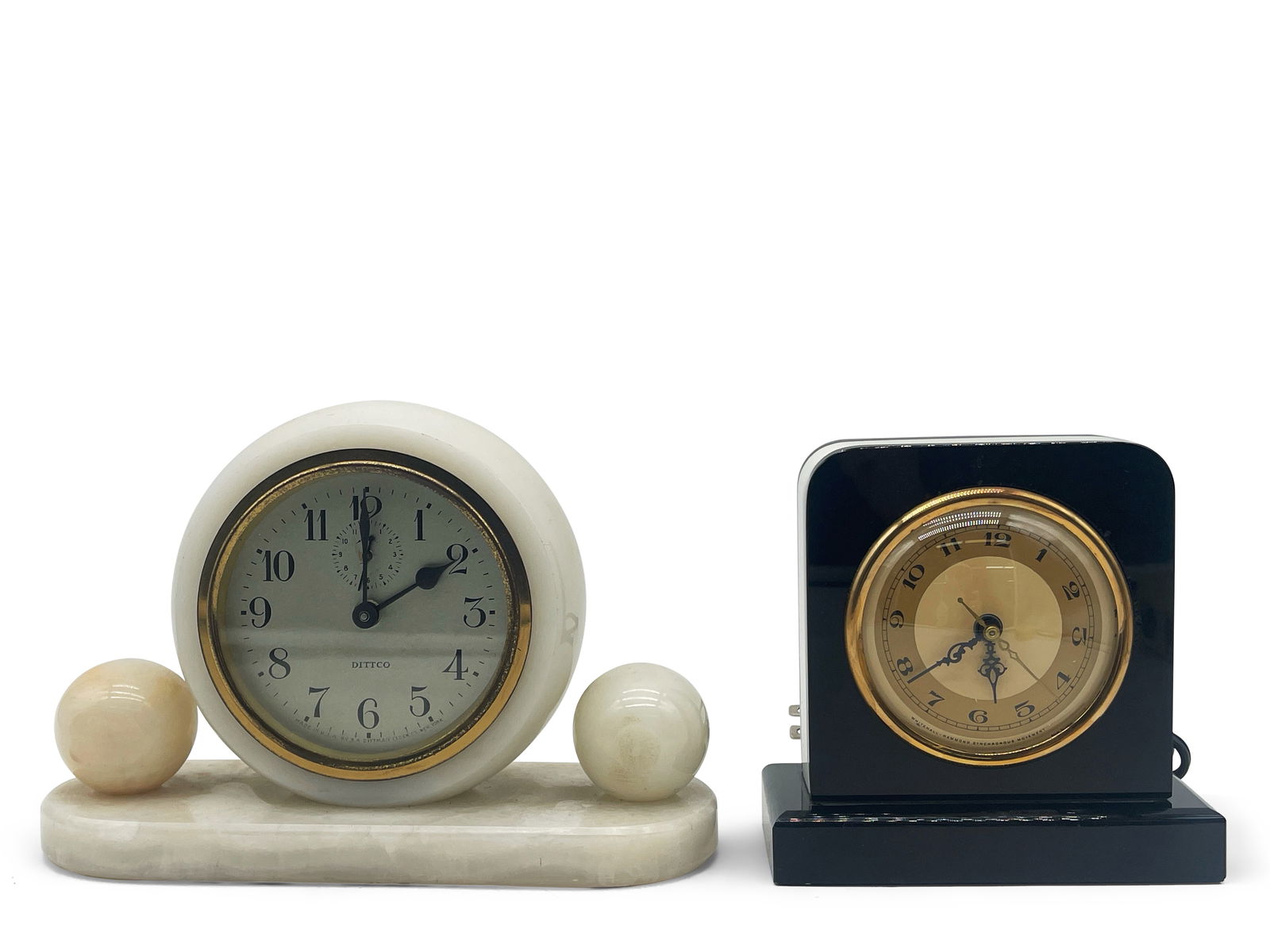 Two Art Deco Period Mantel Clocks (1 of 8)