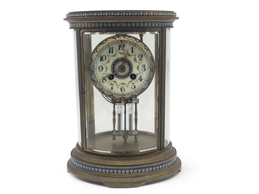 S. Marti & Cie Champlevé Regulator Clock