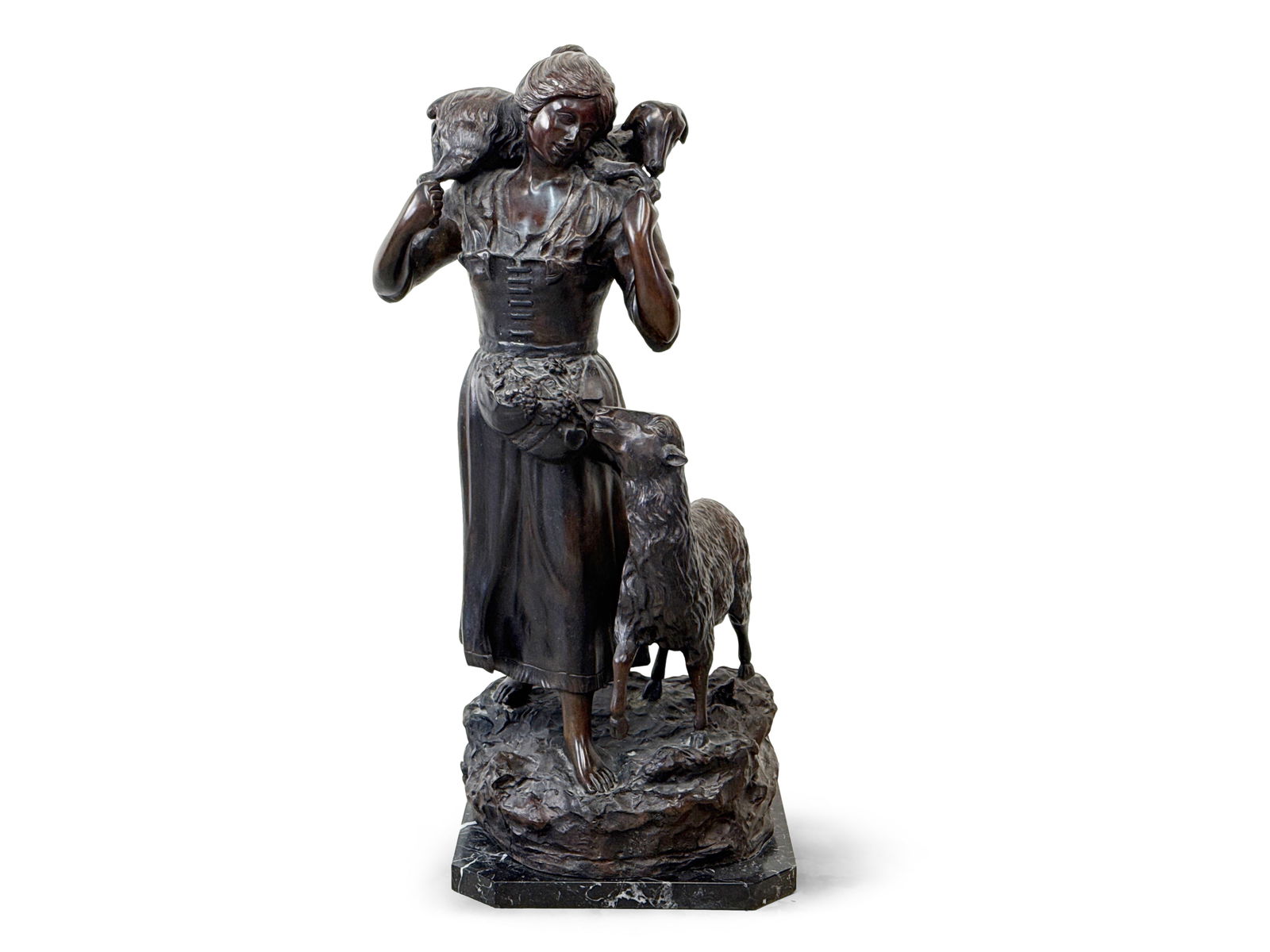 After Ferdinando De Luca Bronze: Shepherdess (1 of 6)