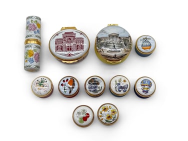 11 Crummle Enameled Trinket Boxes