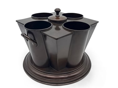 French Art Deco-style Copper Wine Cooler