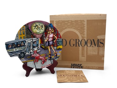 Red Grooms Moonstruck Plate
