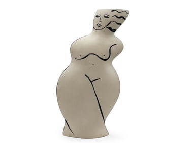 Donna Polseno Figural Studio Pottery Vase