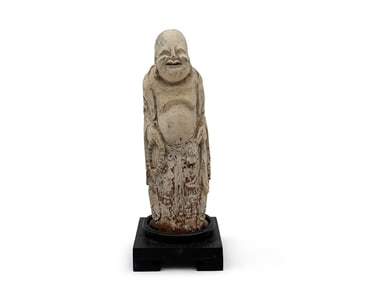 Chinese Carved Laughing Buddha Figure