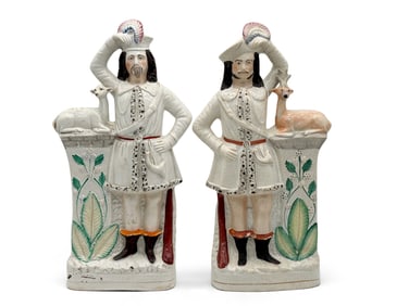 Two 19th C. Staffordshire Highlander Figures