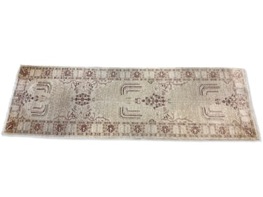 Hand-Knotted Turkish Runner, 10ft 3in x 3ft 3in