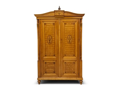 Continental Adams-style Inlaid Armoire