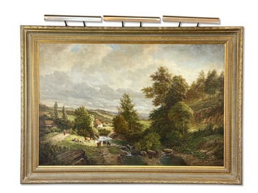 W. Kerchhoven Monumental Oil/Canvas: Landscape