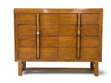 American Modern Walnut Chest of Drawers