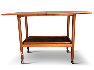 Danish Teak Expandable Drinks Trolley