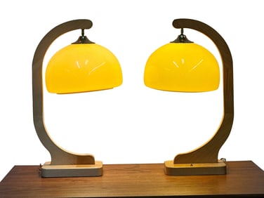 Pair of Large Midcentury Modern Table Lamps
