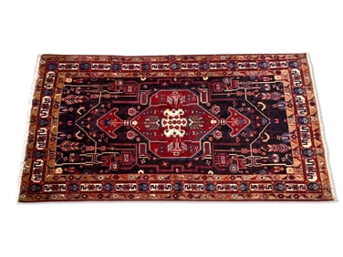 Hand-Knotted Persian Tribal Long Rug