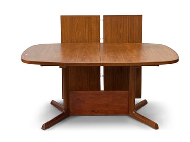 Danish Modern Teak Extension Dining Table