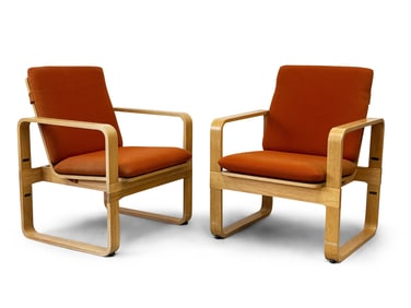Pair of Midcentury Modern Thonet Bentwood Armchairs