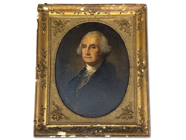 John Neagle (Attrib.) Oil/Canvas: Geo. Washington