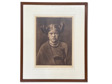 Edward Curtis Photogravure: Hair Dressing