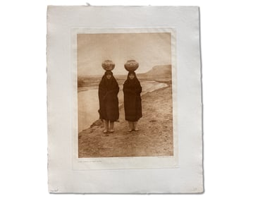 Edward Curtis Photogravure: Zuni Girls