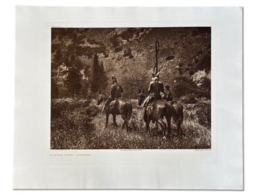 Edward S. Curtis Photogravure: Black Canon
