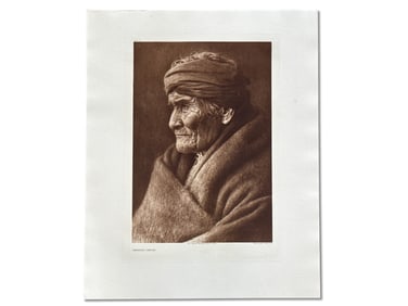 Edward S. Curtis Photogravure: Geronimo