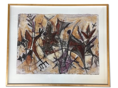 Alejandro Santiago Mixed Media/Paper: Abstract