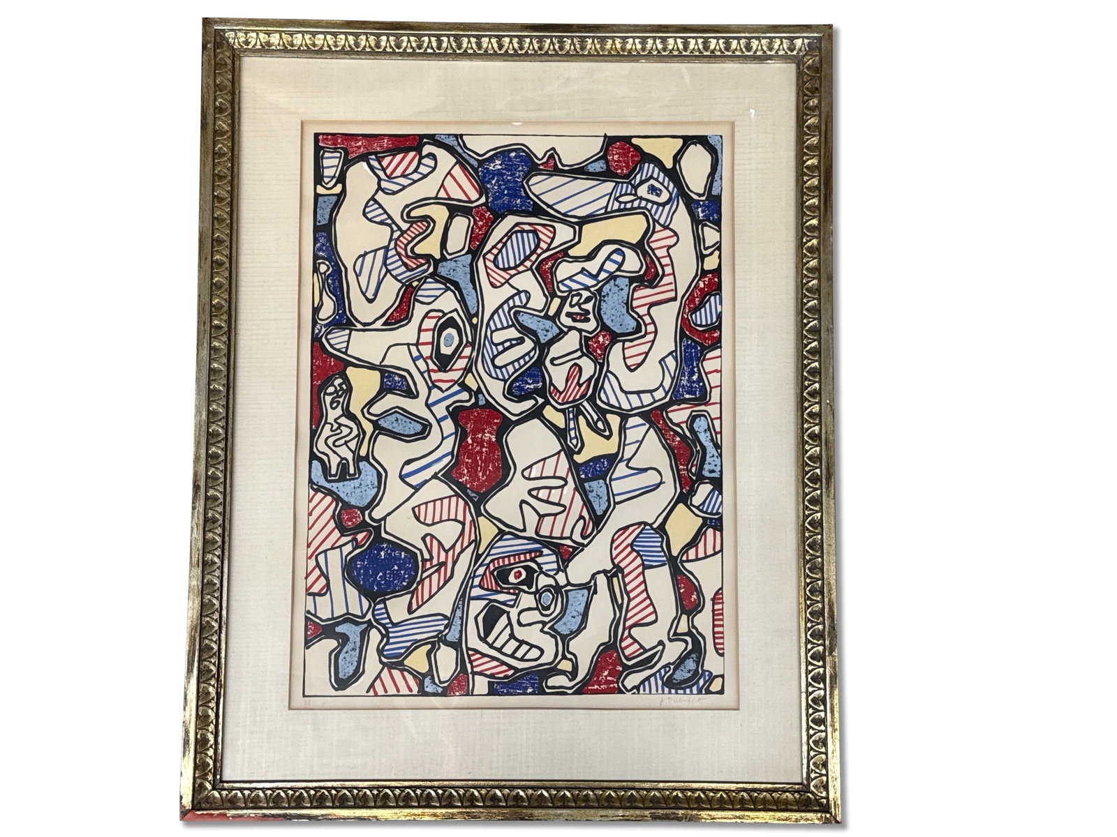 Jean Dubuffet Lithograph: Saturday Afternoon (1 of 5)
