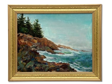 Lily Mayer Oil/Canvas: Pemaquid Point