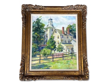 Marian D. Harris Oil/Canvas: Country Home