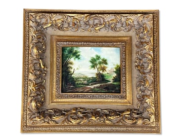 Italian School Oil/Board: Landscape