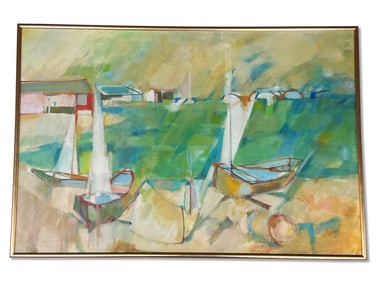 Audrey Salkind Oil/Canvas: Boats