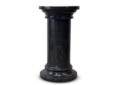 Large Turned Marble Display Pedestal