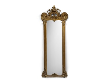 Rococo-style Giltwood Pier Mirror