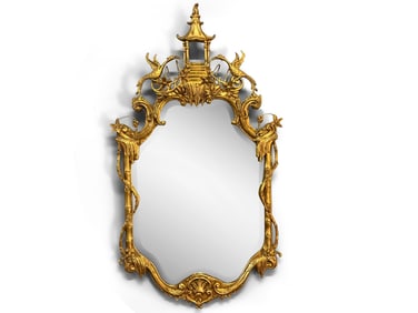 Chinese Chippendale-style Gilt Mirror