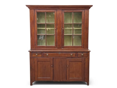 Pennsylvania Federal Two-Part Dutch Cupboard