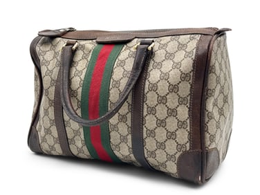 1980s Gucci Monogram Boston Bag